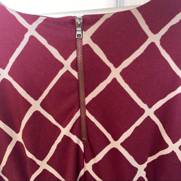 Maroon Patterned Top - Picture 4 of 4